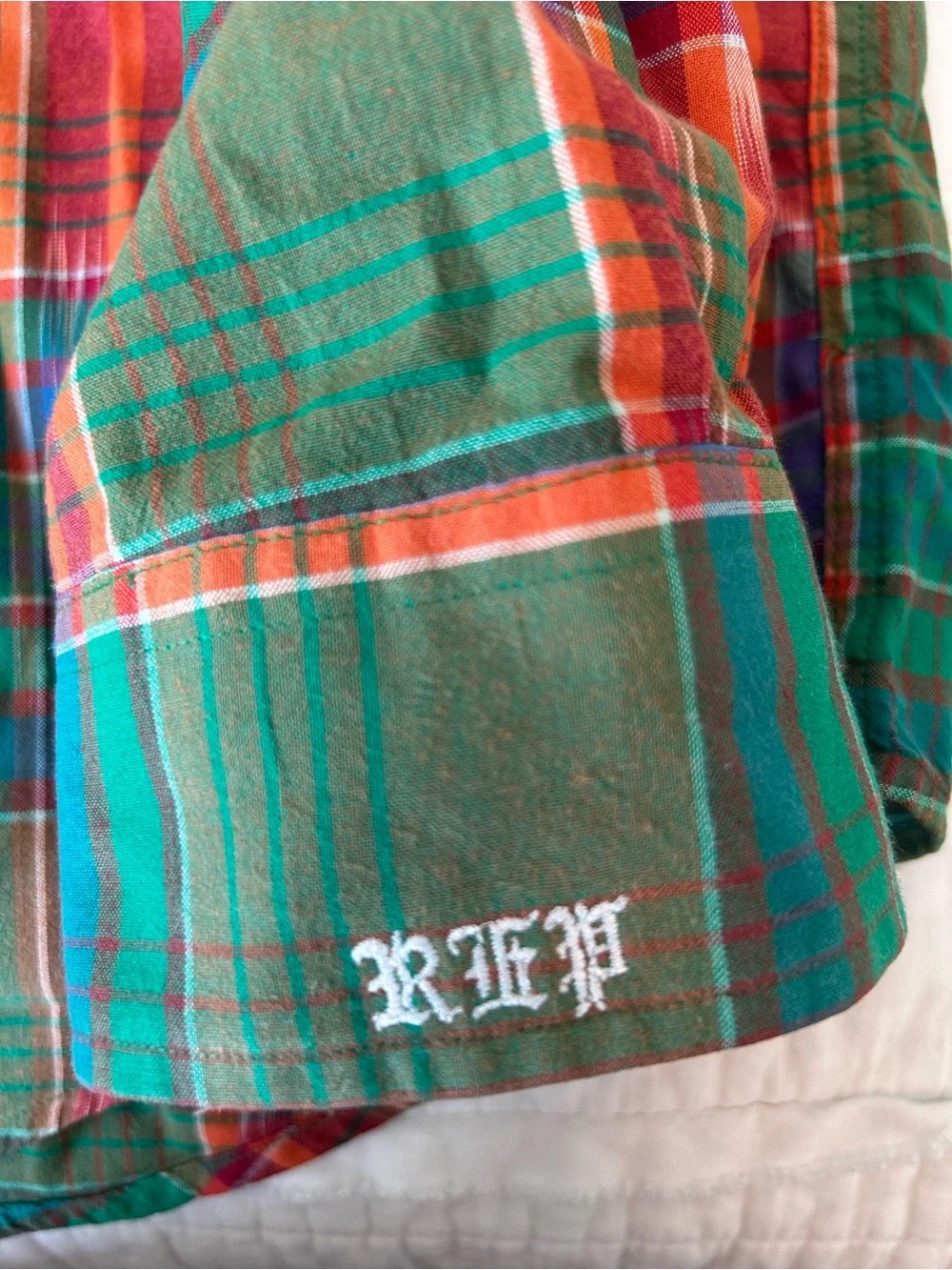 Polo Ralph Lauren Men’s Vintage Plaid Aztec Long Sleeve Button Down‎ Sz L